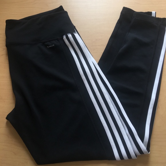 adidas Pants - Adidas Climalite Track Pants Leggings Black